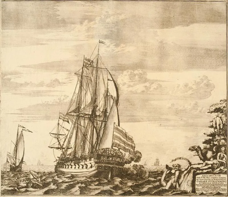 Корабль «Предестинация» (Божье предвиденье). Вид со стороны кормы